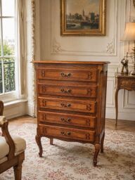 Francúzska dubová komoda – chiffonier
